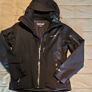 Patagonia H2no Black Insulated  Waterproof Jacket Size Small
